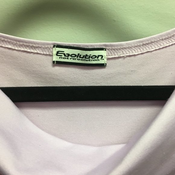 Evolution not Revolution Draped Front Top - Size M - Picture 3 of 4